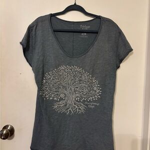 RAINFOREST Charcoal Tree Design Women's Tee